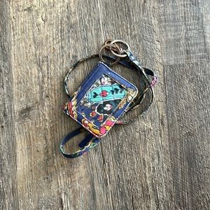 Vera Bradley lanyard w/ ID holder